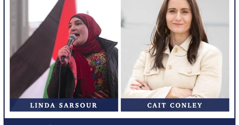 RABID ANTISEMITE AND ZOHRAN MAMDANI ACOLYTE LINDA SARSOUR CAUGHT ON CAMERA SAYING: VOTE FOR CAIT CONLEY 